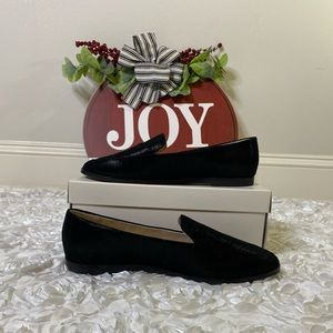 Alex Marie Cassandri Black Leather Loafers 7.5